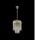 Pendant Round 4 Light E14 Polished Nickel Clear Glass-9