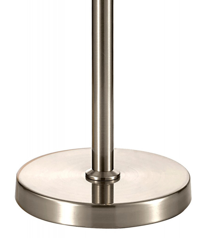 Table Lamp 3 Light E14 Polished Nickel Clear Glass-7