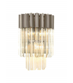 Wall 3 Light E14 Polished Nickel Clear Glass-1