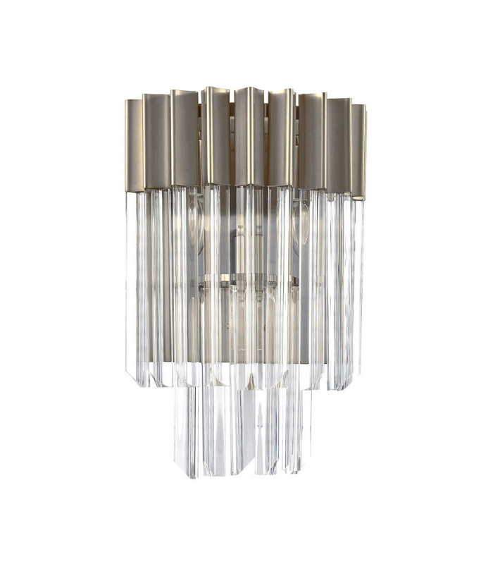 Wall 3 Light E14 Polished Nickel Clear Glass-4