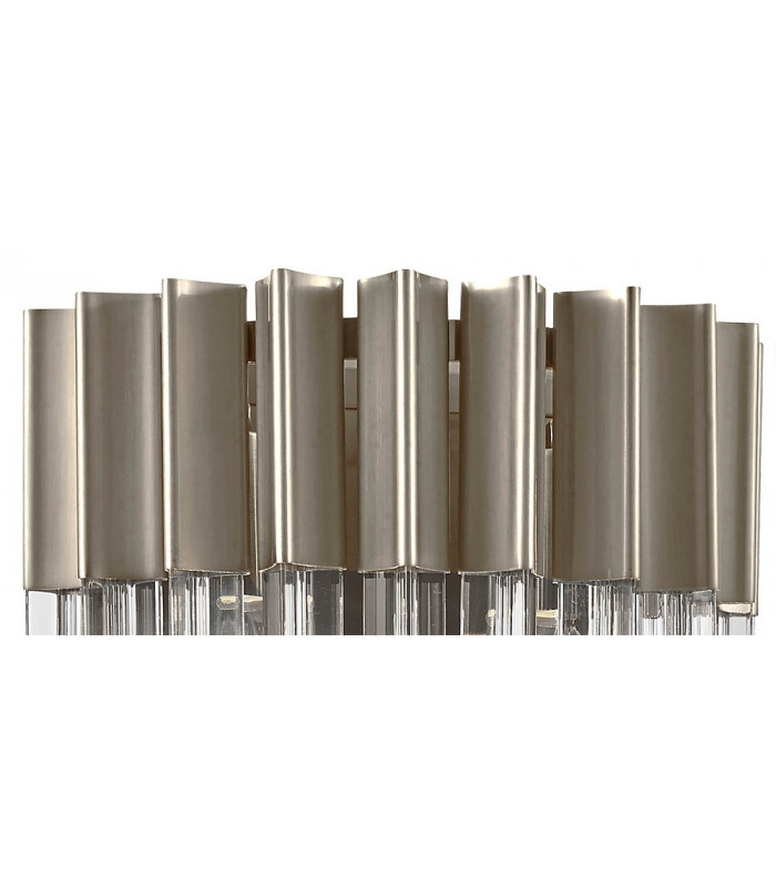 Wall 3 Light E14 Polished Nickel Clear Glass-5