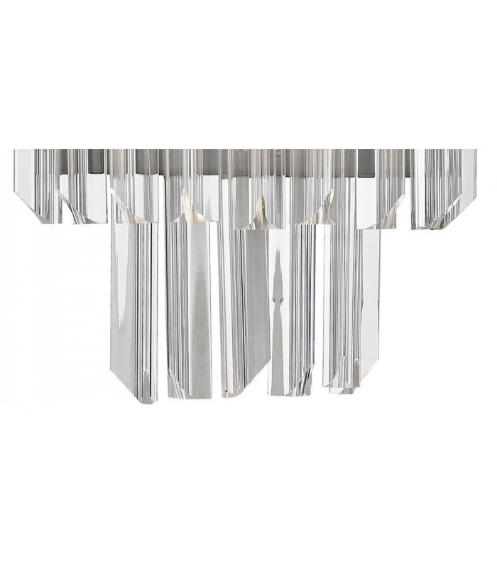 Wall 3 Light E14 Polished Nickel Clear Glass-7