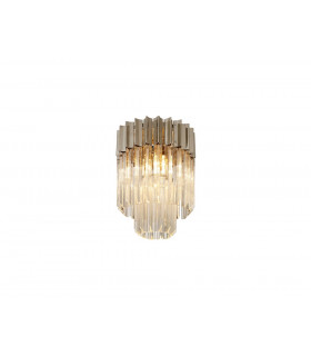Ceiling Round 3 Light E14 Polished Nickel Clear Glass-1