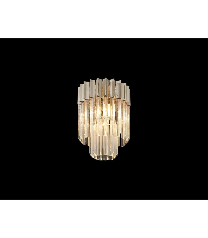 Ceiling Round 3 Light E14 Polished Nickel Clear Glass-3