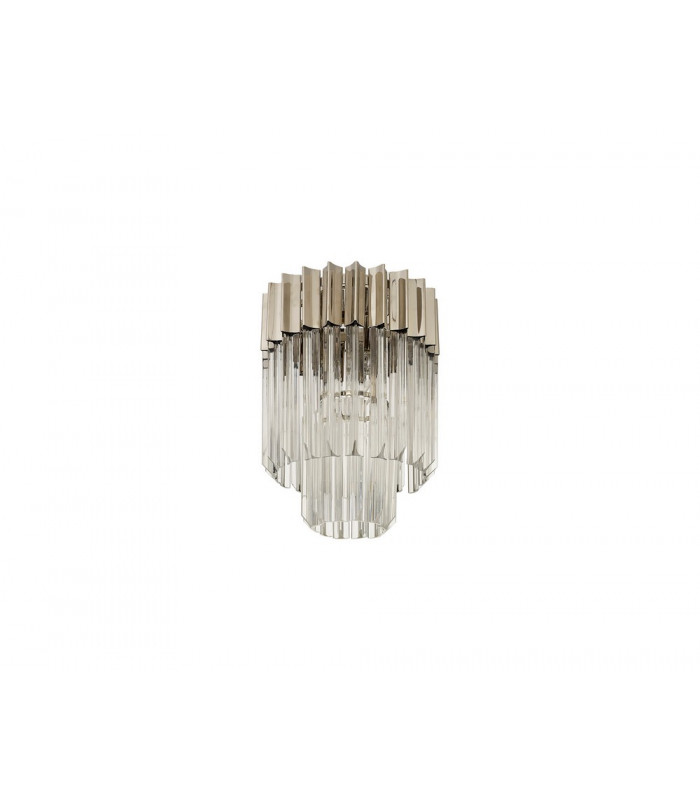 Ceiling Round 3 Light E14 Polished Nickel Clear Glass-4