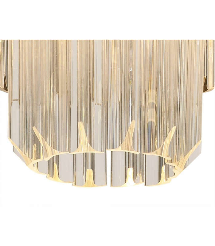 Ceiling Round 3 Light E14 Polished Nickel Clear Glass-7