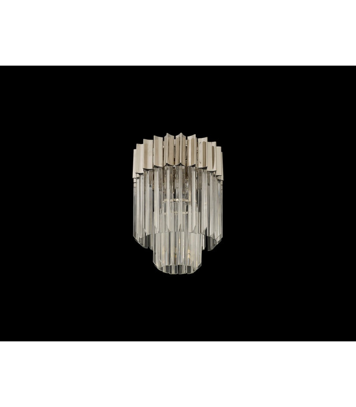 Ceiling Round 3 Light E14 Polished Nickel Clear Glass-8
