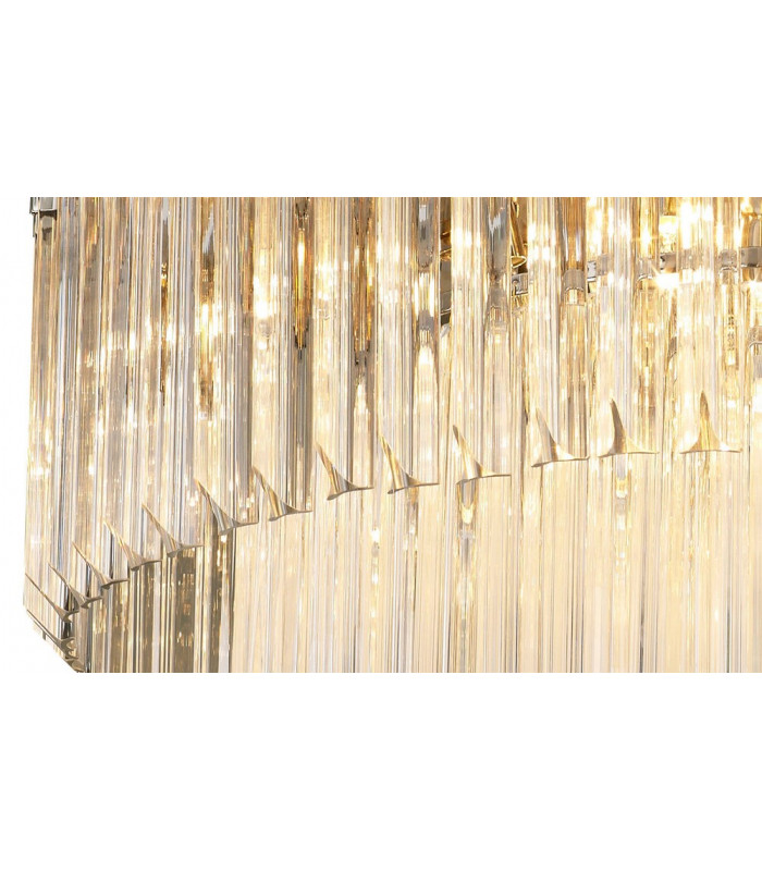 Ceiling Round 12 Light E14 Polished Nickel Clear Glass Item Weight: 28.4kg-7