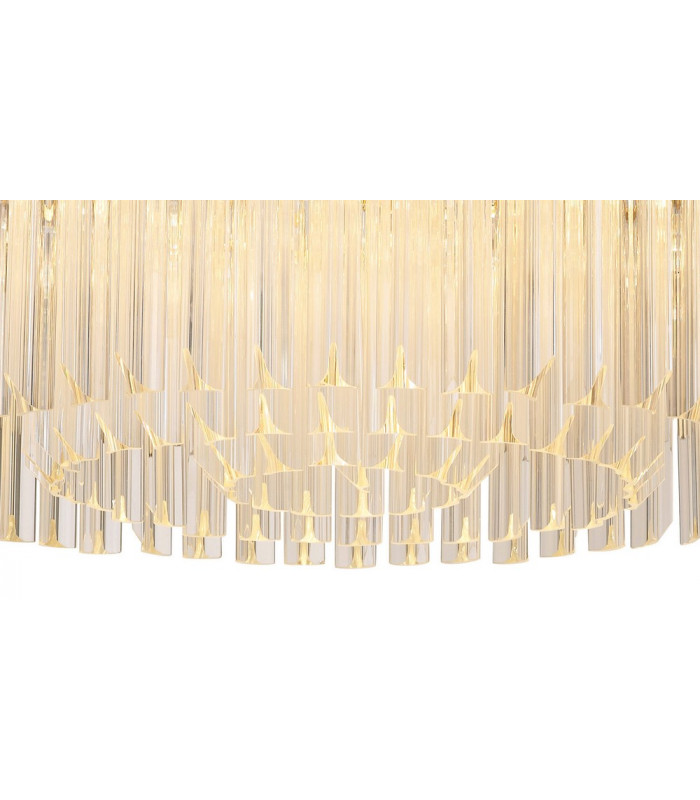 Ceiling Round 12 Light E14 Polished Nickel Clear Glass Item Weight: 28.4kg-8