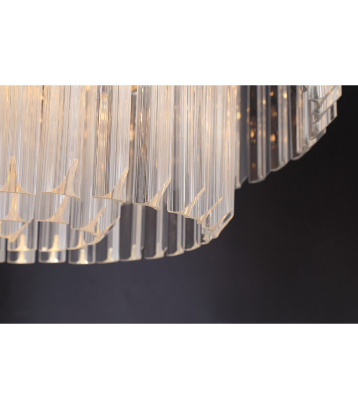 Ceiling Round 12 Light E14 Polished Nickel Clear Glass Item Weight: 28.4kg-10