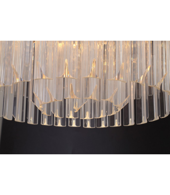 Ceiling Round 12 Light E14 Polished Nickel Clear Glass Item Weight: 28.4kg-11