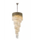 Pendant Round 5 Tier 23 Light E14 Polished Nickel Clear Glass Item Weight: 56.2kg-1