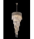 Pendant Round 5 Tier 23 Light E14 Polished Nickel Clear Glass Item Weight: 56.2kg-3