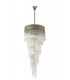 Pendant Round 5 Tier 23 Light E14 Polished Nickel Clear Glass Item Weight: 56.2kg-4