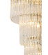 Pendant Round 5 Tier 23 Light E14 Polished Nickel Clear Glass Item Weight: 56.2kg-6