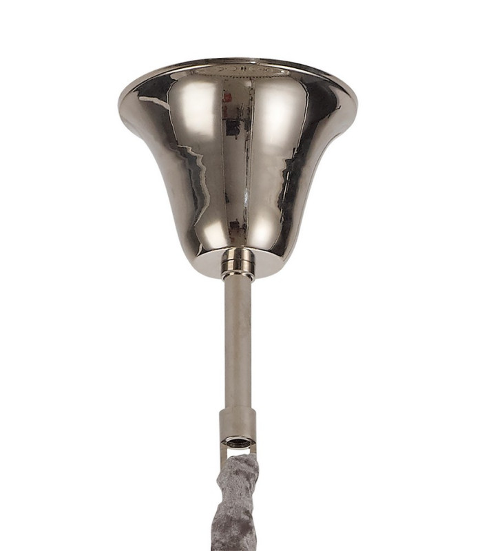 Pendant Round 5 Tier 23 Light E14 Polished Nickel Clear Glass Item Weight: 56.2kg-8