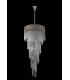 Pendant Round 5 Tier 23 Light E14 Polished Nickel Clear Glass Item Weight: 56.2kg-9