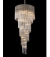 Pendant Round 5 Tier 23 Light E14 Polished Nickel Clear Glass Item Weight: 56.2kg-10