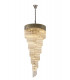 Pendant Round 7 Tier 31 Light E14 Polished Nickel Clear Glass Item Weight: 92.7kg-1