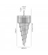 Pendant Round 7 Tier 31 Light E14 Polished Nickel Clear Glass Item Weight: 92.7kg-2