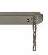 Pendant Rectangle 5 Light E14 Polished Nickel Clear Glass Item Weight: 21.2kg-8