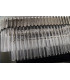 Pendant Rectangle 5 Light E14 Polished Nickel Clear Glass Item Weight: 21.2kg-15