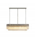 Pendant Rectangle 7 Light E14 Polished Nickel Clear Glass Item Weight: 28kg-1