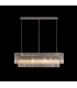 Pendant Rectangle 7 Light E14 Polished Nickel Clear Glass Item Weight: 28kg-3