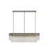 Pendant Rectangle 7 Light E14 Polished Nickel Clear Glass Item Weight: 28kg-4