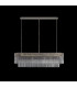 Pendant Rectangle 7 Light E14 Polished Nickel Clear Glass Item Weight: 28kg-9