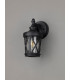 Down Round Criss Cross Wall Lamp 1 x E27 IP44 Sand Black Clear Seeded Glass 2yrs Warranty-8