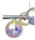 Linear Pendant 7 x G9 Polished Chrome Iridescent Glass-5