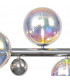 Linear Pendant 7 x G9 Polished Chrome Iridescent Glass-6