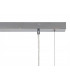 Linear Pendant 7 x G9 Polished Chrome Iridescent Glass-10