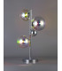 Table Lamp 3 x G9 Polished Chrome Iridescent Glass-3