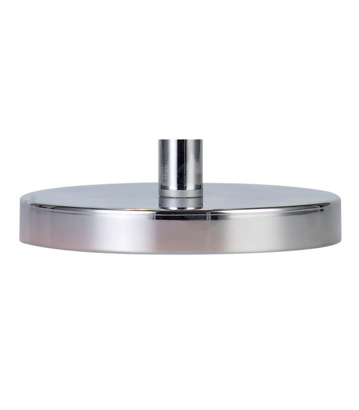 Table Lamp, 3 x G9, Polished Chrome, Iridescent Glass