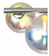 Semi-Flush Ceiling Light 4 x G9 Polished Chrome Iridescent Glass-5