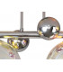 Semi-Flush Ceiling Light 4 x G9 Polished Chrome Iridescent Glass-6
