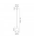 Single Pendant 1 Light Adjustable E27 Mocha Amber Glass-2