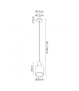 Single Pendant 1 Light Adjustable E27 Mocha Amber Glass-2