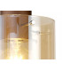 Single Pendant 1 Light Adjustable E27 Mocha Amber Glass-11