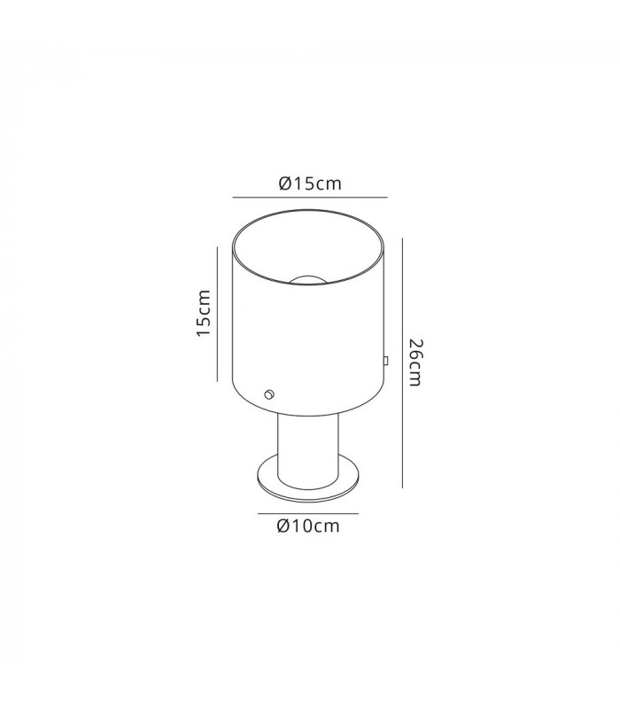 Table Lamp 1 Light Table Lamp E27 Mocha Amber Glass-2