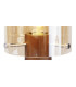 Table Lamp 1 Light Table Lamp E27 Mocha Amber Glass-5