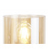 Table Lamp 1 Light Table Lamp E27 Mocha Amber Glass-6