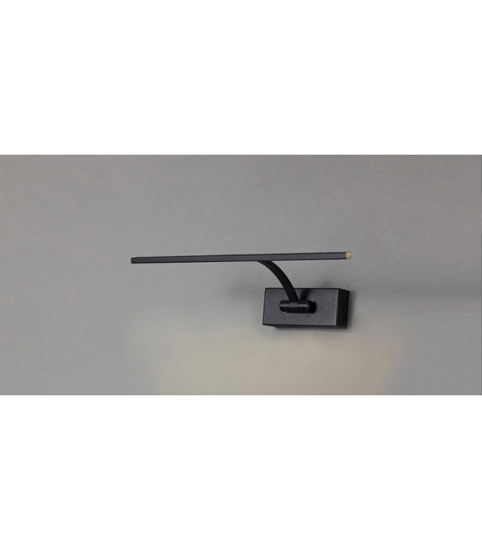 Small 1 Arm Wall Lamp Picture Light 1 x 6W LED 3000K 470lm Sand Black 3yrs Warranty-3