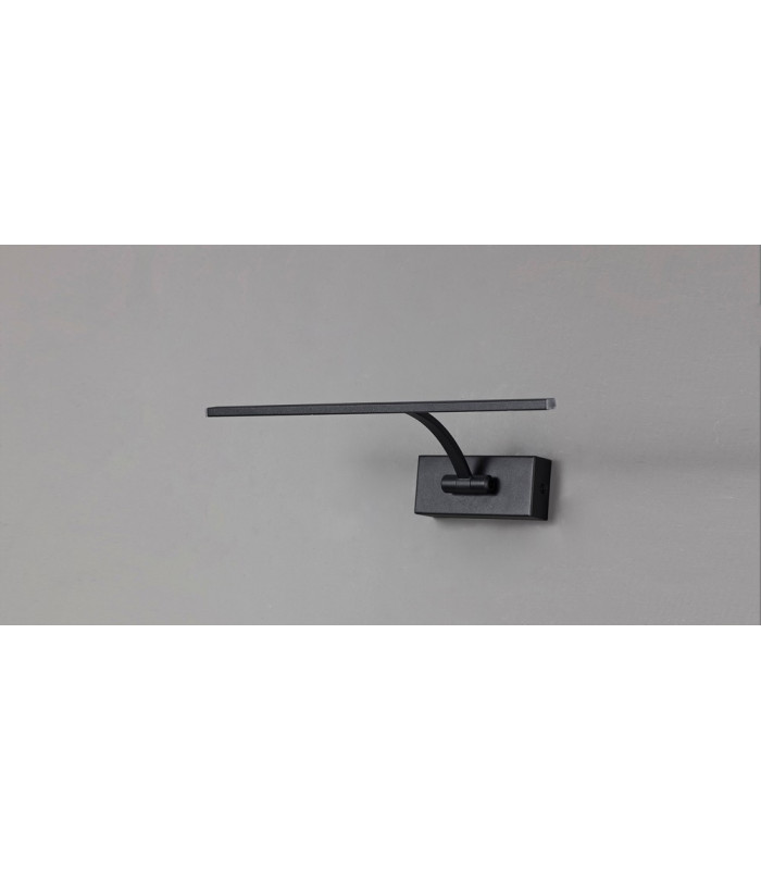 Small 1 Arm Wall Lamp Picture Light 1 x 6W LED 3000K 470lm Sand Black 3yrs Warranty-6