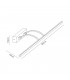 Large 2 Arm Wall Lamp Picture Light 1 x 16W LED 3000K 1200lm Sand Black 3yrs Warranty-2