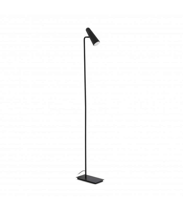 LED 1 Light Adjustable Floor Lamp Black - 1