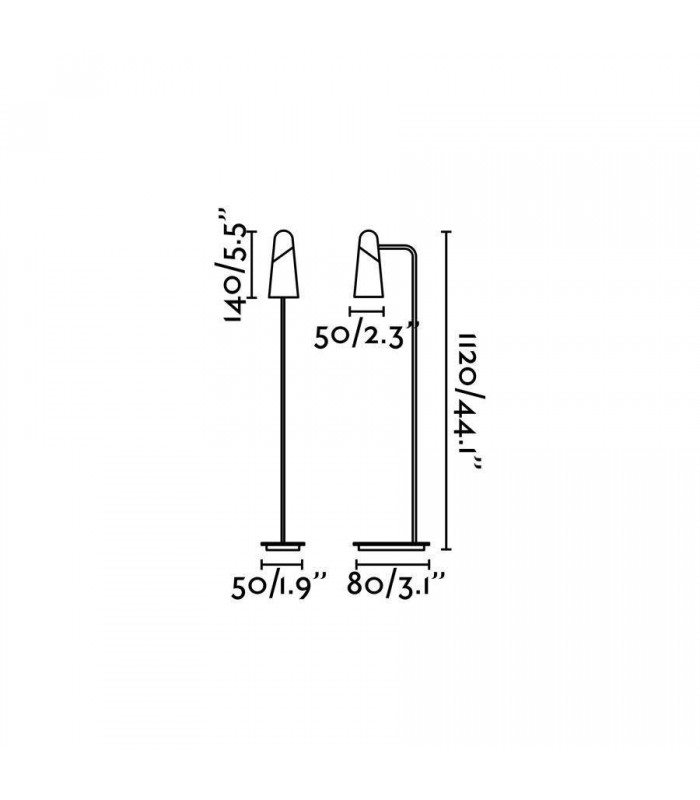 LED 1 Light Adjustable Floor Lamp Black - 2