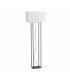 2 Light Floor Lamp Brown with Beige Shade, E27 - 1